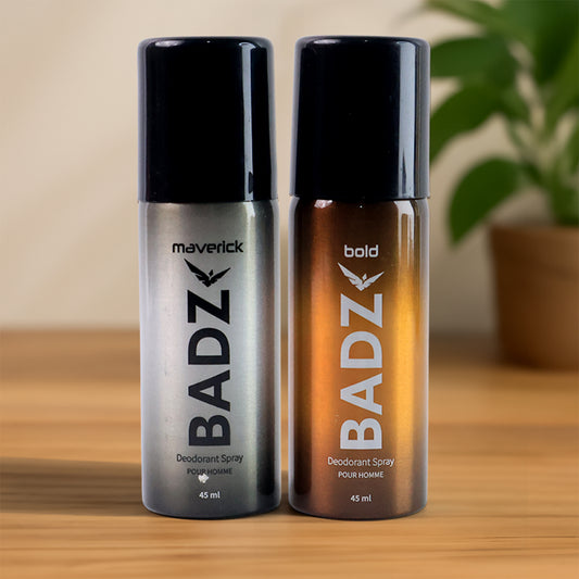 Badz Long-lasting Premium Deodorant Body Spray For Men (1 Pc Mixed Fragrance 45 Ml)