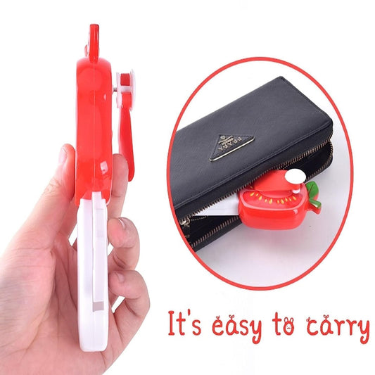Mini Hand Pressure Fruit-shaped Fan For Kids (1 Pc Mix Design)