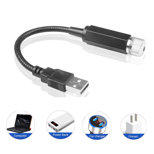 7290 Multipurpose Laser Light Light Galaxy Night Sky Ambiance Laser Micro Projector Atmosphere Ambient Roof Usb Light Car Ceiling Bedroom For Party (1 Pc)