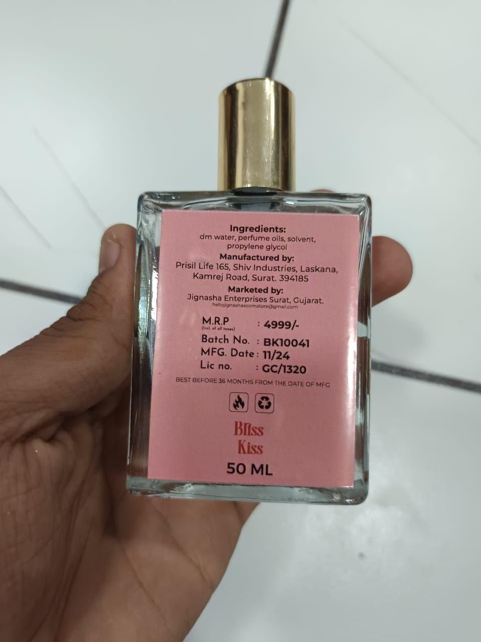 Briss Kiss Eau De Parfum Unisex Romantic Long Lasting Fragrance (Pack of 2)