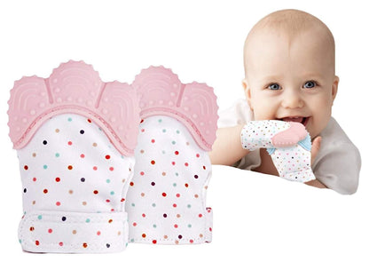 Silicon Self Soothing Teether Gloves Toy for Babies