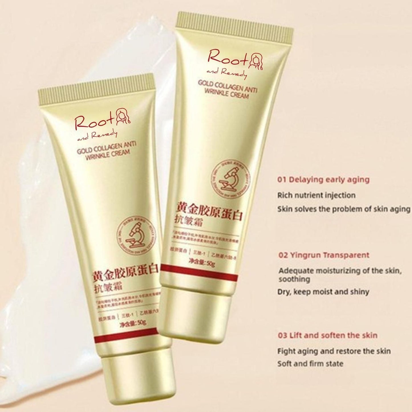 Gold Collagen Anti Wrinkle Cream 100 gm Pack of 2
