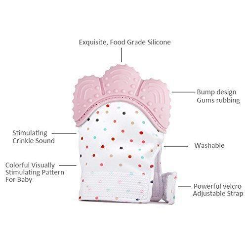 Silicon Self Soothing Teether Gloves Toy for Babies