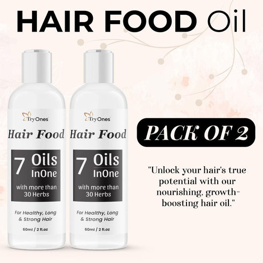 Hair Food 7 Oils InOne with more than 30 Herbs 120ml Pack of 2