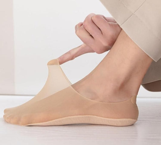 Silicon Non-slip Invisible No Show Socks(Pack Of 2)