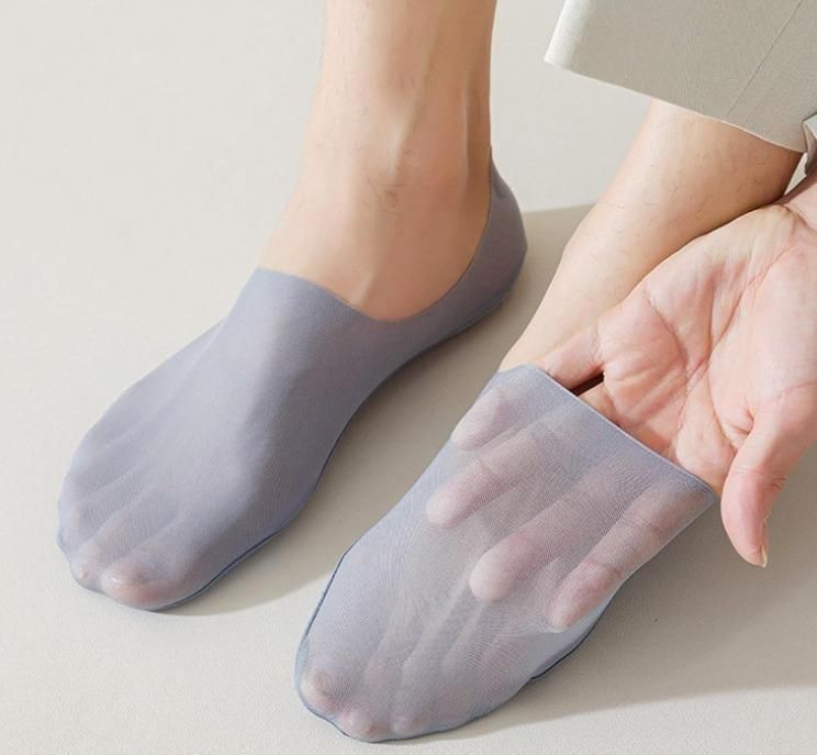 Silicon Non-slip Invisible No Show Socks(Pack Of 2)