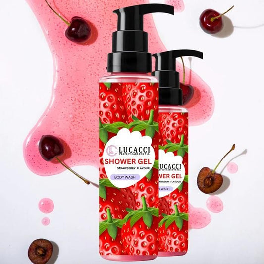 Lucacci Strawberry Herbals Shower Gel, Body Wash100ml