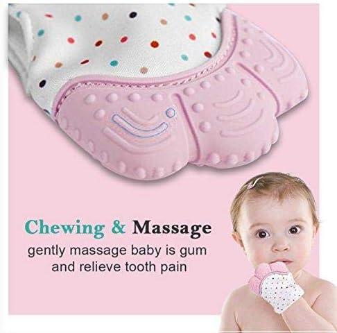 Silicon Self Soothing Teether Gloves Toy for Babies