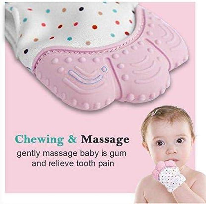 Silicon Self Soothing Teether Gloves Toy for Babies