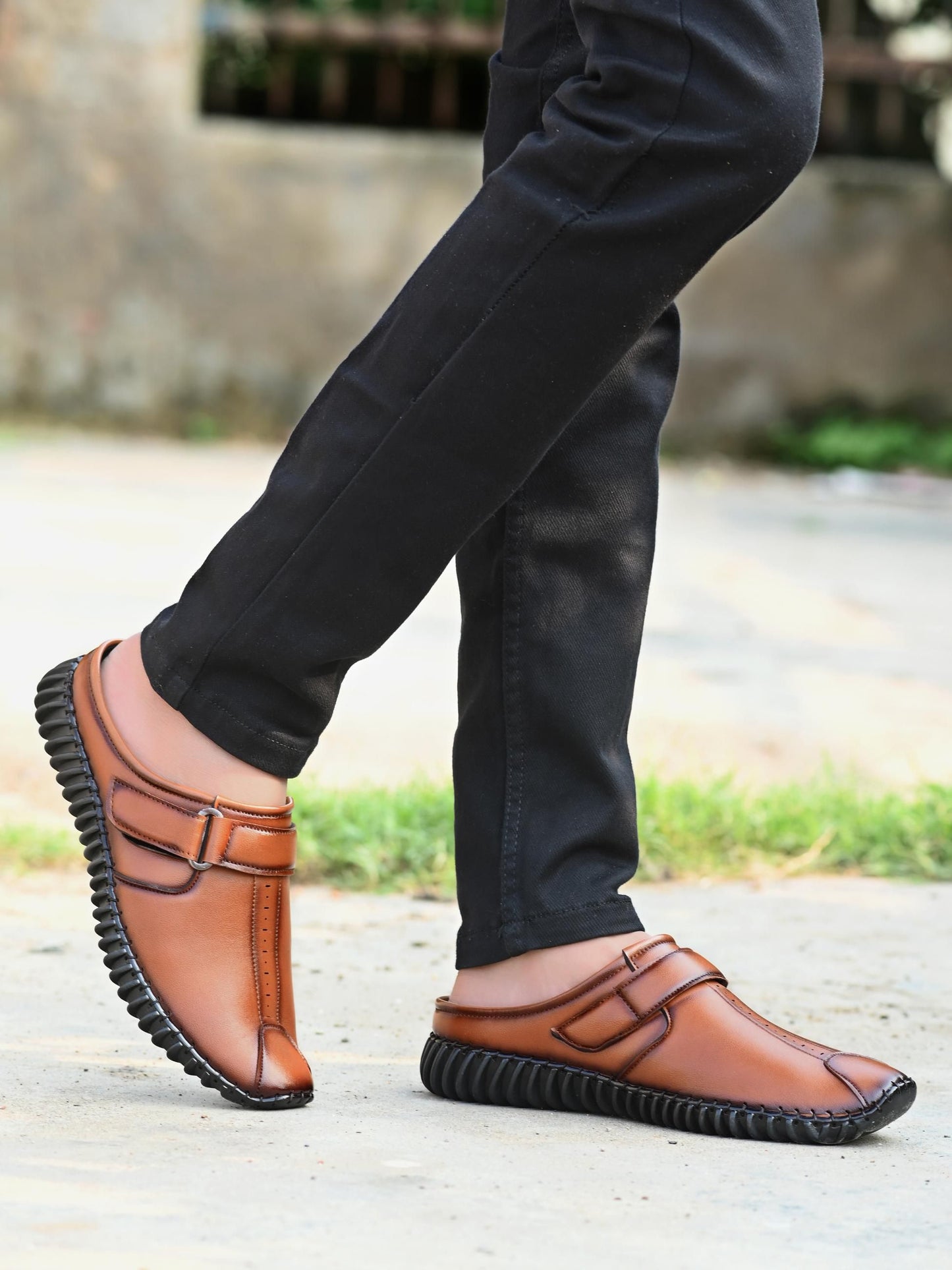 Men's Bantu Style Tan Loafer Casual Shoes