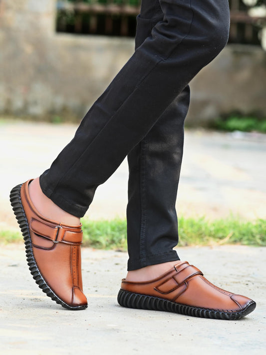 Men's Bantu Style Tan Loafer Casual Shoes