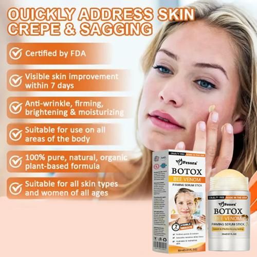 Fezora Bo-Tox Bee Venom Anti-Wrinkle Firming Serum Stick 30 ml (Pack of 2)