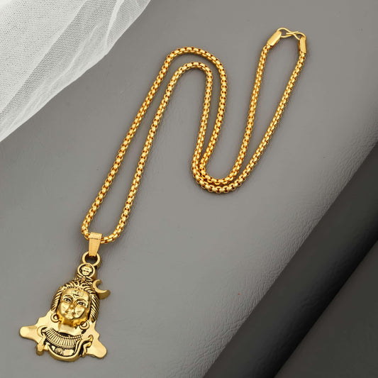 Mahadev Shiv Pendant with Chain