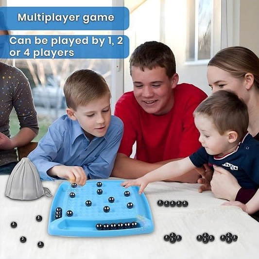 Magnetic Battle Chess Game with 20 Steel Balls  Strategy Board Game for Family