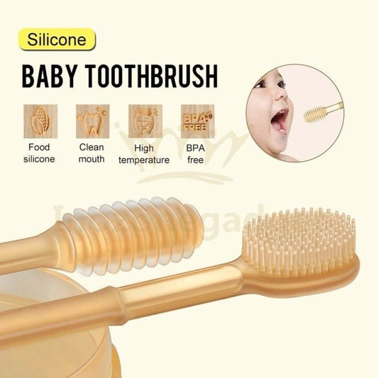 Soft Silicon Bristle Oral Care Toothbrush For Baby