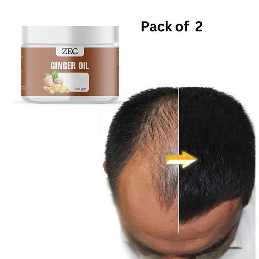 ZEG GINGER OIL 100GM 100% Natural Multipurpose Oil for Hair, Skin & Body (Pack of 2)
