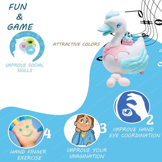 Swan Lay Egg Toy for Kids - 360 Degree Rotation