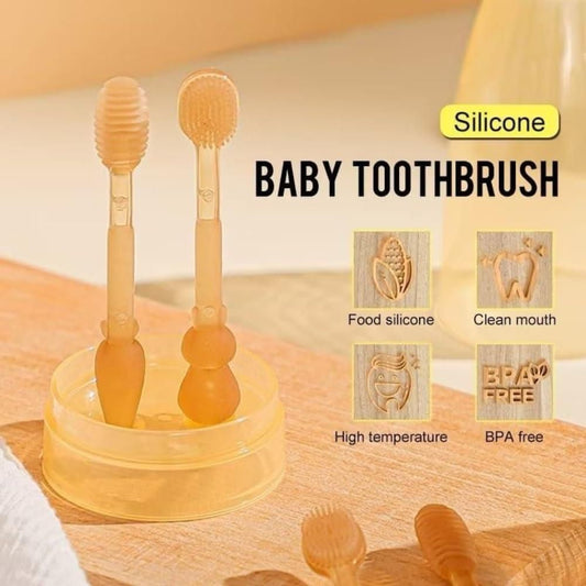 Soft Silicon Bristle Oral Care Toothbrush For Baby