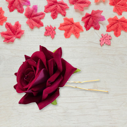 Colourful Flowing Flower Hair Pin (4 Pcs Set  Mix Color)