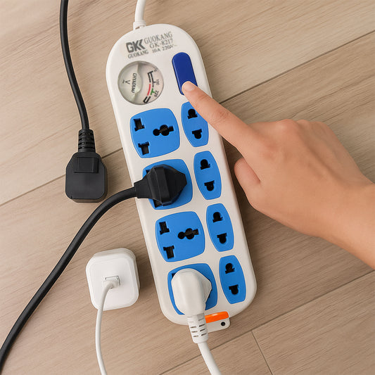 8 Socket Heavy Duty Power Extension Board (10 Mtr.  1 Pc)